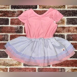 Cheeky Plum pastel tiered skirted dance leotard 4t